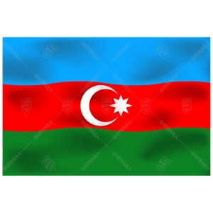 BENDERA AZERBAIJAN