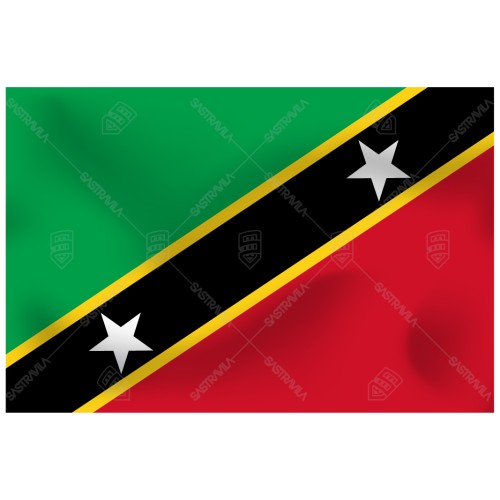 BENDERA SAINT KITTS and NEVIS