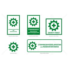 Sticker Keselamatan dan Kesehatan Kerja (K3)