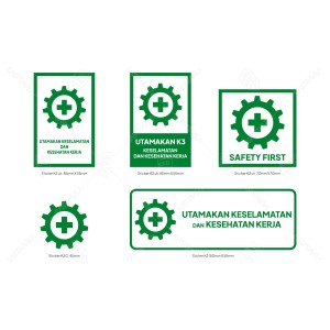 Sticker Keselamatan dan Kesehatan Kerja (K3)